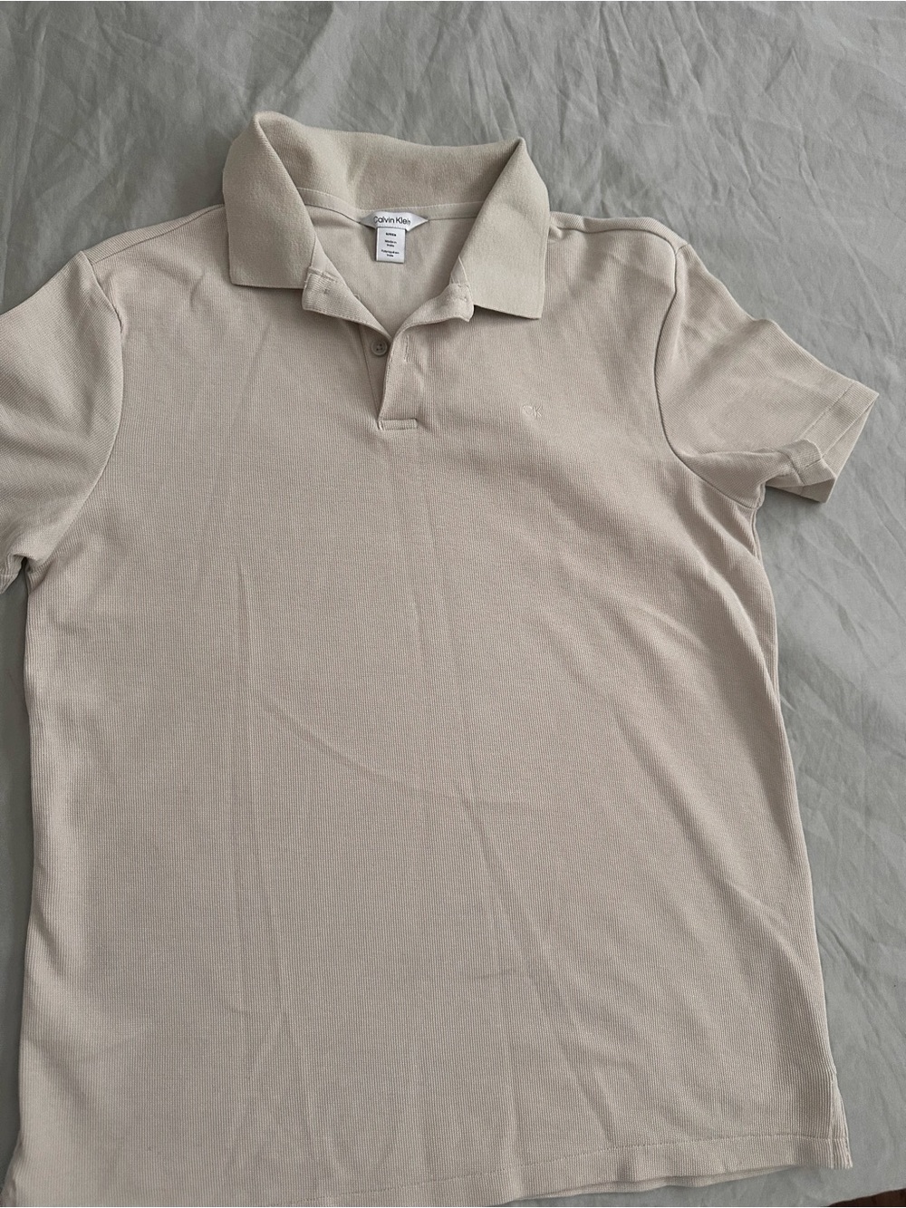 Calvin Klein Men's Polo in Light Taupe